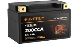 Μπαταρία SOKERDY YTX7A-BS Ιόντων Νατρίου Νa+ (Sodium Ion), 12V 6Ah, 200A/CCA γιά μηχαν΄άκια, ATV, UTV, Jet Ski, Snowmobile